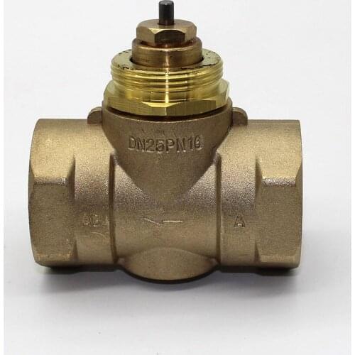 Brass two-way valve DN25 Electric Thermal Actuator valve M30 x 1.5 for thermal actuator and radiator thermostatic valve