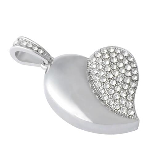 Hot Sale Fashion Jewelry Heart USB Stick Pen Drive 64GB Flash Drive 16GB 32GB 64GB USB 2.0 Flash Memory Stick Disk Key 1TB 2TB