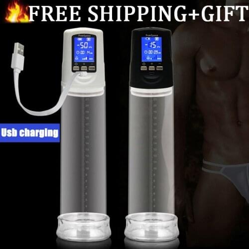 Penis Pump with USB Rechargeable,LED Automatic Penis Enlarger Male Enhancement , Electric pro extender Penis Enlargement
