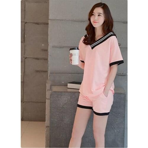 Breastfeeding Maternity Women Pajamas Short Clothing For Pregnacy Women Top +Pant Short Nursing Nightgown Sleepwear D0086