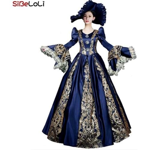 Medieval Renaissance Historical Period Victorian Dress Masquerade Party Ball Gowns Theater Costumes Renaissance for Women
