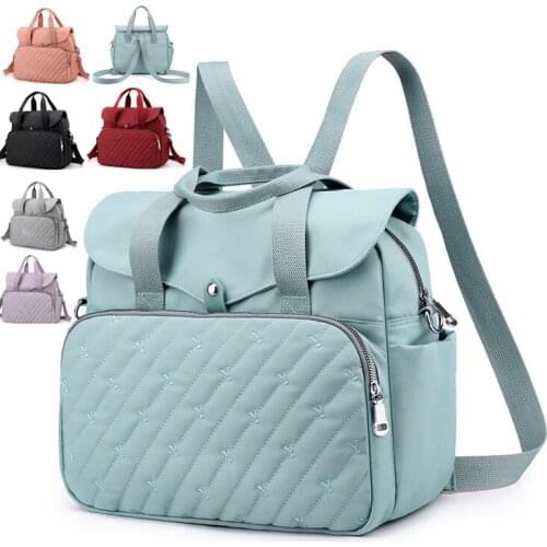 New Women Bagpack Handbag USB Multi-Purpose Crossbody Shoulder Bag Summer Teen Girl School Backpack For 13.3" Laptop Kawaii