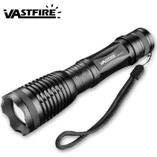 5 Mode Tactical Flashlight 800lm T6 LED Zoomable Flashlight Torch Light 18650/AAA Lamp Hunt light