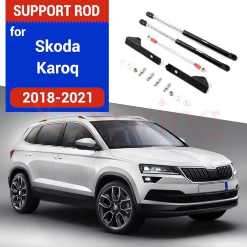 Refit Front Hood Gas Spring Lift Support Hydraulic Rod Strut Shock Bracket Bars car accessories For skoda karoq 2017 2018 2019