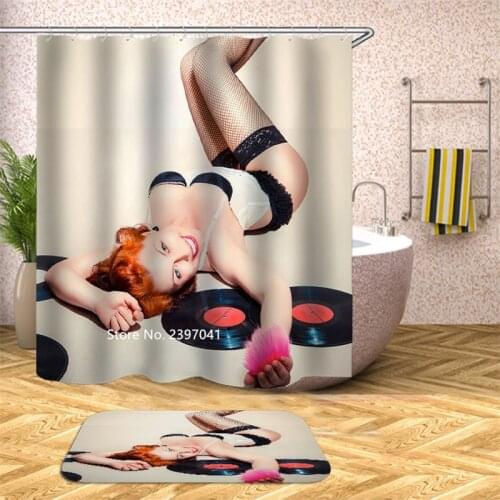 Lovely Cartoon Animals Beautiful Scenery Architecture Shower Curtain Bathroom Partition Waterproof and Mildew Proof Belt Hook