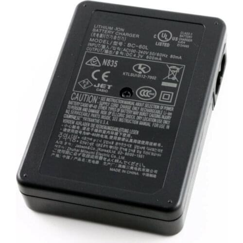 Battery Charger for Camera Casio BC-60L BC 60L BC60L NP-60 CNP40 EX-Z80 S10 Z9 Z90 FS10 S12 Z85 Z20 Z80