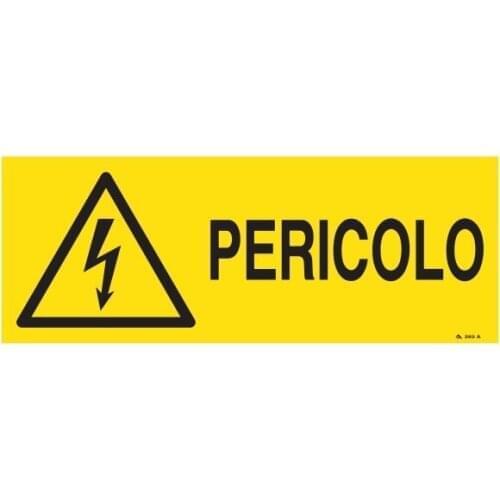 SIGN FOR ALL. DANGER dim.333X125mm