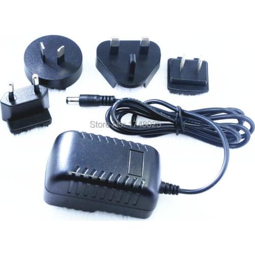 1pc Free ship ac dc adapter 12v 400ma 0.4a 5w Interchangeable detachable wall type 12 volt 0.4 Amp power supply