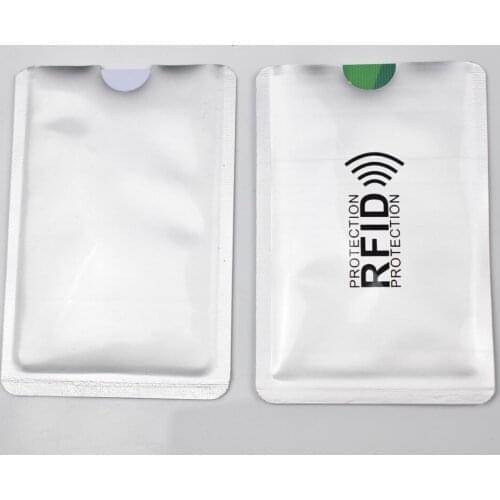 1000pcs RFID Blocking Sleeves Anti Theft RFID Card Protector RFID Blocking Sleeve Identity Anti-Scan Card Sleeve