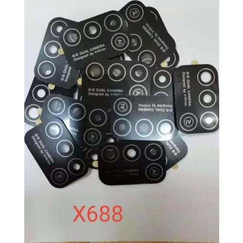 10pcs/pack Acrylic Glass camera For Infinix x688 Rear Camera Glass X688B plastic Back Lens Replacement for infinix Hot 10 Play