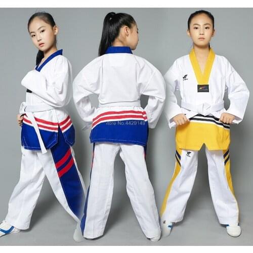 2021 New Taekwondo Doboks Uniform Men Women Taekwondo Clothes Professional Karate Suit Dedicated suit for Child & Adult Training