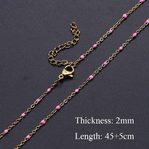 5pcs/lot Stainless Steel Enamel ball Basic Necklaces Wholesale Jewelry Making Charms Top Quality Bracelet Making Charms