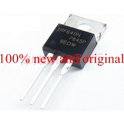 50pcs/lot IRF640 IRF640N IRF640NPBF MOSFET N-CH 200V 18A new and original TO220 IC