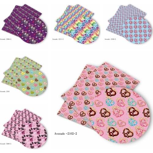 Huangtao Diy accessories 30*136cm Printed Faux Synthetic Leather for Bow,DIY handmade Materials
