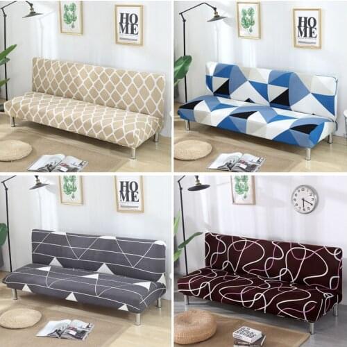 Armless Sofa Cover Stretch Diamond Printing Sofa Bed Cover Sofa Spandex Sofa Covers Without Armrests Elastic couch cover 1PC