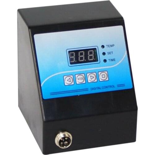 Digital Control Box Heat Press Digital Temperature Controller for Mug/Plate/Stone Photo/T-Shirt Black