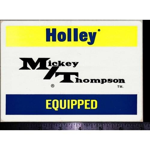 For x2 HOLLEY / MICKEY THOMPSON - Original Vintage 1960s 70s Racing Decal/Sticker