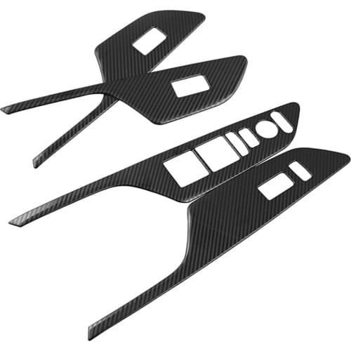 Drivers Door Lock Master Window Switch Panel Cover Trims For Honda Civic 2016-2019