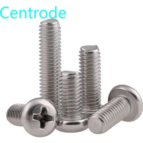 Gb818 304 stainless steel cross round head screw cross pan head screw PM machine m4-m10 10PCS