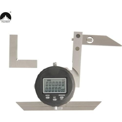 FUJISAN Digital Protractor Ruler 0-360Degree Angle Ruler Protractor Goniometer Gauge Angle Finder Woodworking Measure Tools