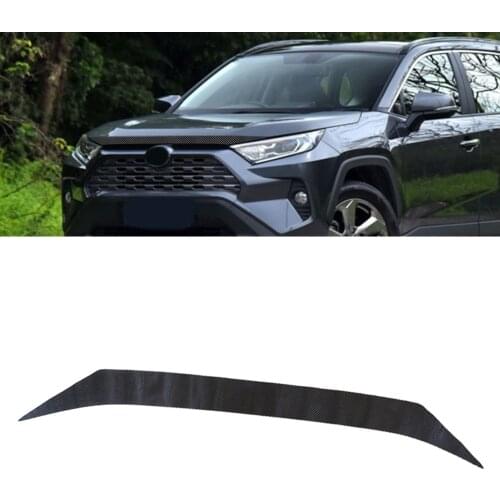 New Car Hood Grille Bonnet Lid Molding Trim PVC Sticker Fit for Toyota RAV4 2019 2020 2021