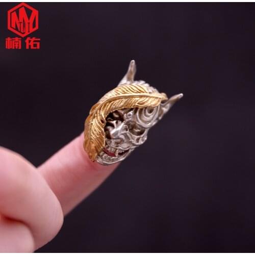 Original 1PCS Semi-Concealed Earl Sword Bead Outdoor EDC Paracord Pendant Keychain Survival Pendant