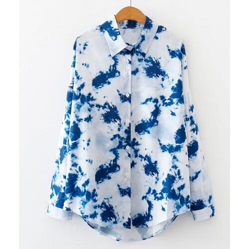 Korean Chiffon Shirts Women Spring Summer Long Sleeve Blusas Button Up Shirts For Women Korean Oversized Chiffon Tops