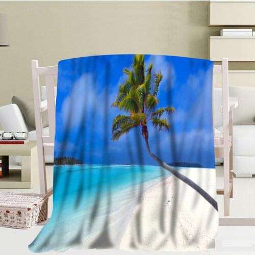 Custom Big Size Beach Blankets For Beds Warm Winter Sleeping Sofa Blanket 56x80inch 50X60inch 40X50inch