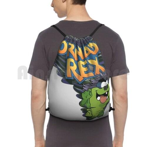 Tornado Rex Backpack Drawstring Bag Riding Climbing Gym Bag Tornado Rex Board Games