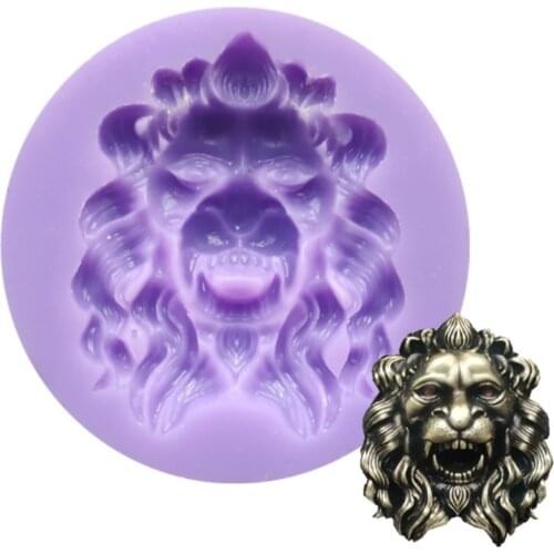 Lion Head Silicone Mold 3D Resin Epoxy Mould DIY Craft Animal Shape Soap Molds for DIY Craft Jewelry Making