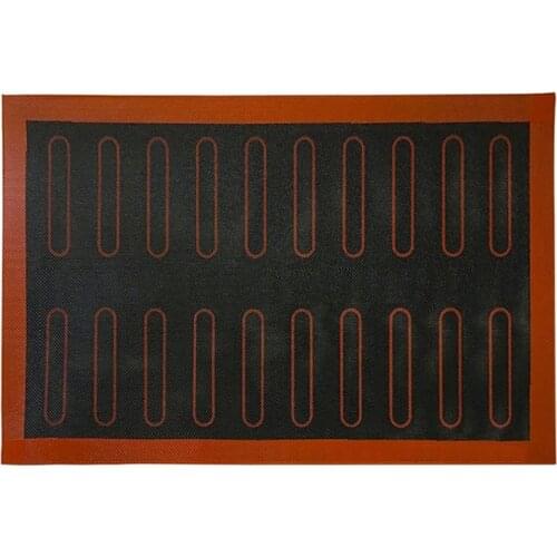 Aomily Silicone 30x40cm Double Sided Printing Baking Mat Non Stick Pastry Oven Cake Baking Perforated Sheet Liner Pastry Mat