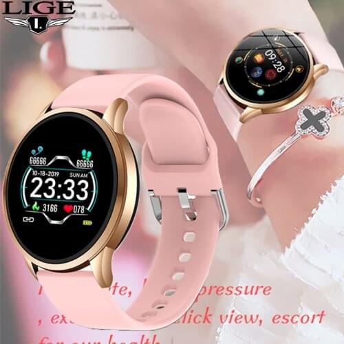 LIGE New Smart Wach Women Men Waterproof Sport Smartwatch Heart Rate Monitor Blood Pressure Function Pedometer Fitness Tracker