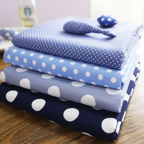 Pure Cotton Reactive Printing Dyeing Fabric Comfortable Soft Breathable Skin-friendly Shirt Dress Handmade DIY Clothing Fabrics
