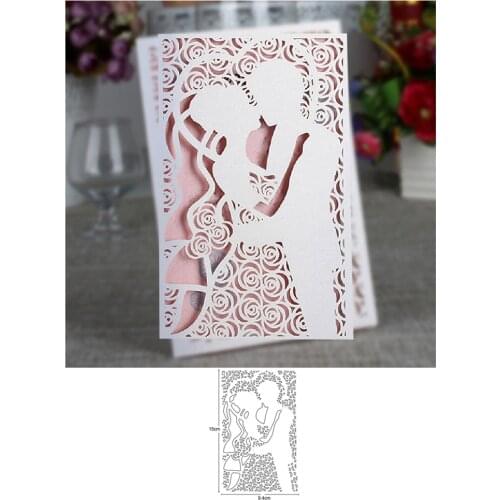 Metal Cutting Dies men women wedding frame DIY Etched Dies mould Craft Paper Card Making Scrapbooking Embossing die stencils