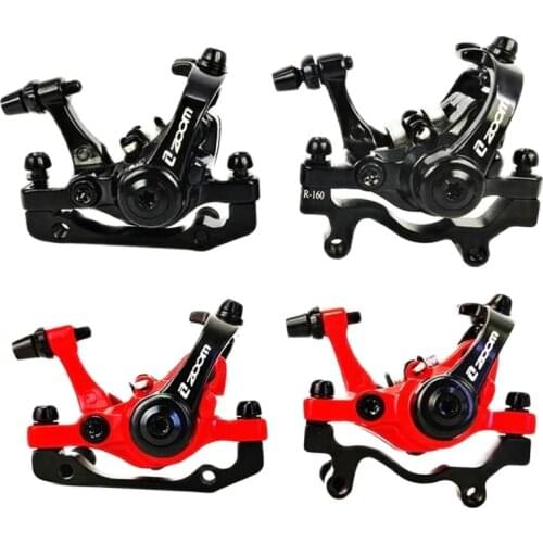 ZOOM MTB Bicycle Disc Brake Electric Scooter Mechanical Aluminum Alloy F160 R160 Mountain Road Bike Caliper Cycling Double Brake