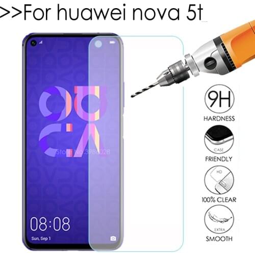 Tempered glass For huawei nova 5t case phone cover on huwei hawei hauwei huawey huawie nova 5 t t5 nova5t protective glas film