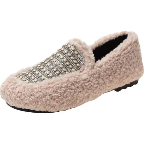 Snow Boots Women Non-slip Female plush Winter Suede Fur Warm Ankle For Botas Mujer