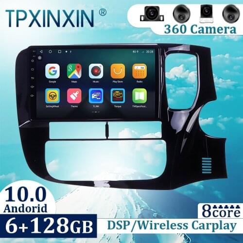6+128GB For Mitsubishi Outlander 2014-2019 Android 10 Carplay Radio Player Car GPS Navigation Head Unit Car Radio with Screen