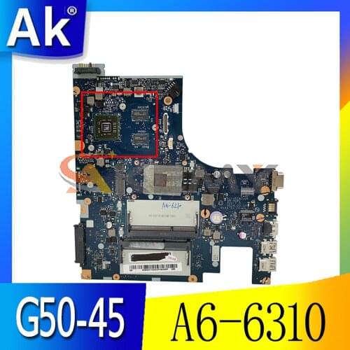 Akemy NM-A281 Motherboard For Lenovo G50-45 Laptop Motherboard ACLU5/ACLU6 NM-A281CPU A6-6310 GPU R5 M230 2G 100% Test Work