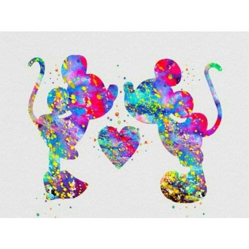 Diy 5d Diamond Painting Full Square Diamond Embroidery Disney Picture Mosaic Pattern Cross Stitch Kits Pasted Mickey and Minne