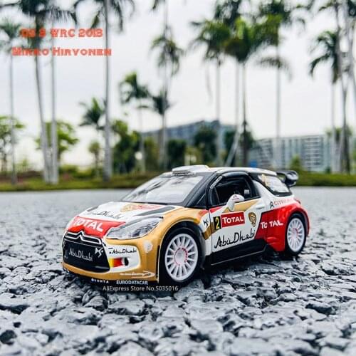 Bburago 1:32 2013 CITTROEN Numbering#2 DS WRC Rally Racing Alloy Model Car model Collecting gifts