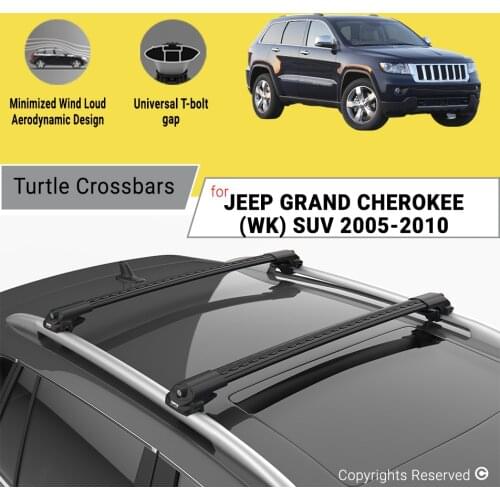 BARS FOR JEEP GRAND CHEROKEE (WK) SUV 2005-2010 ALUMINUM ALLOY SIDEBARS CAR ROOF RACK LUGGAGE CARRIER CROSSBAR