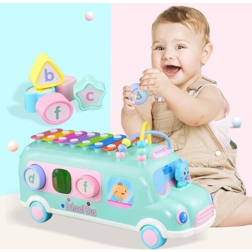 Baby Toys 0 12 13 24 Months Learning Musical Instrument Toys for Toddlers School Bus Baby Boy Toys Brinquedos Para Bebe Oyuncak