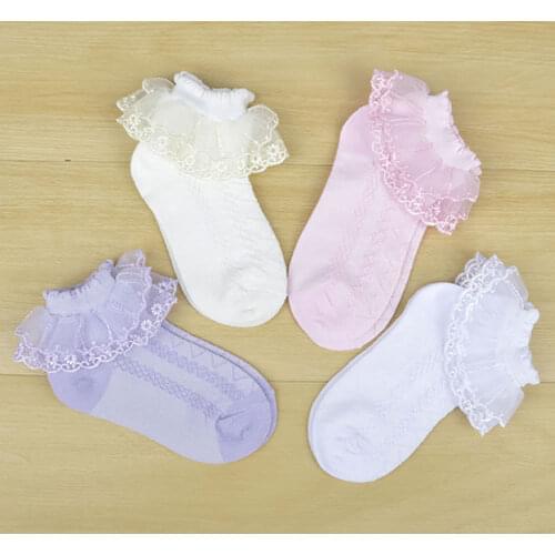 Baby Summer Thin Section Children Lace Socks Baby Hosiery Spring And Autumn Mesh Lace Princess Sock