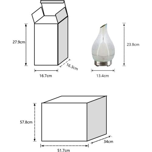 Essential Oil Diffuser Aromatherapy Humidifier Cool Mist with 7 Color Changing LED Night Light Timer Setting for Home Office