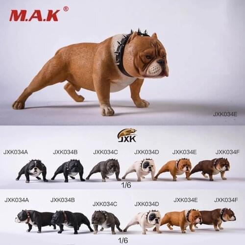 FJXK Studio 1:6 JXK034 Bully Pitbull Dog Animal Statue Fit 12inch Action Figure in stock