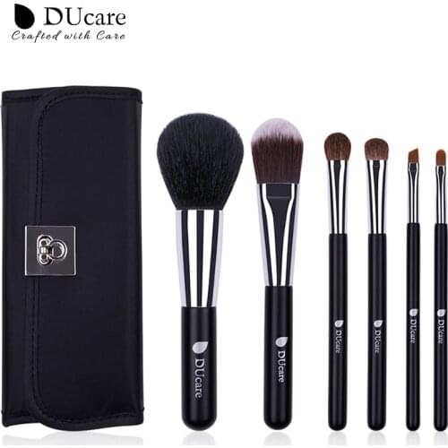 DUcare 6PCS Makeup Brushes Portable Brush Set with Bag Powder Foundation Make Up Brushes