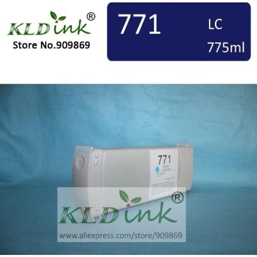 [KLD Ink] Compatible 771 CE042A LIGHT CYAN Pigment ink cartridge for Designjet Z6200