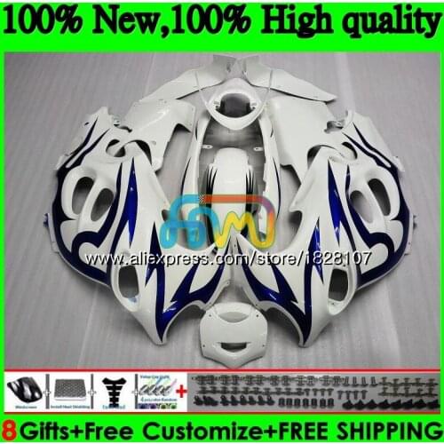 Body For SUZUKI KATANA GSXF 600 750 1998 1999 Blue flames 2000 2001 2002 33BS.119 GSX750F GSXF750 GSXF600 98 99 00 01 02 Fairing