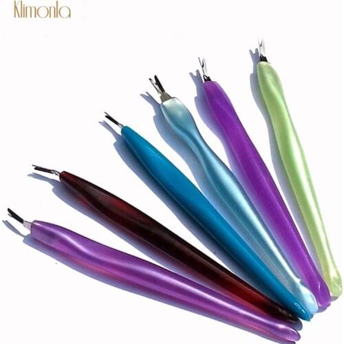 100pcs Stainless Steel Cuticle Pusher Nail Art Fork Manicure Tool For Trim Dead Skin Fork Nipper Pusher Trimmer Cuticle Remover